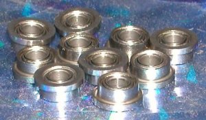 10 Flanged Bearing F695ZZ 5x13x4 Shielded:vxb:Ball Bearings