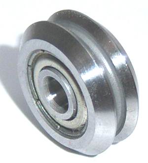 3/8" V Groove Guide Bearings:Shielded RM2ZZ