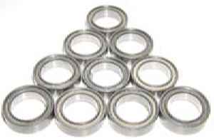 10 Balls Bearings 6700-2TS 10mm x 15mm x 4mm Teflon Sealed