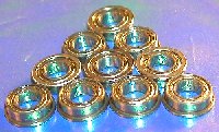 10 Flanged Balls Bearings 5mm x 9mm Shielded 5mm x 9mm x 3mm