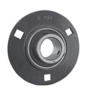 FYH Bearings SBPF201-8 1/2" Stamped steel plate round three bolt Flanged Bearing