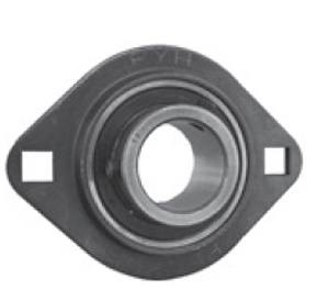 FYH Bearings SBPFL201-8 1/2" Stamped steel plate oval two bolt Flanged Bearing